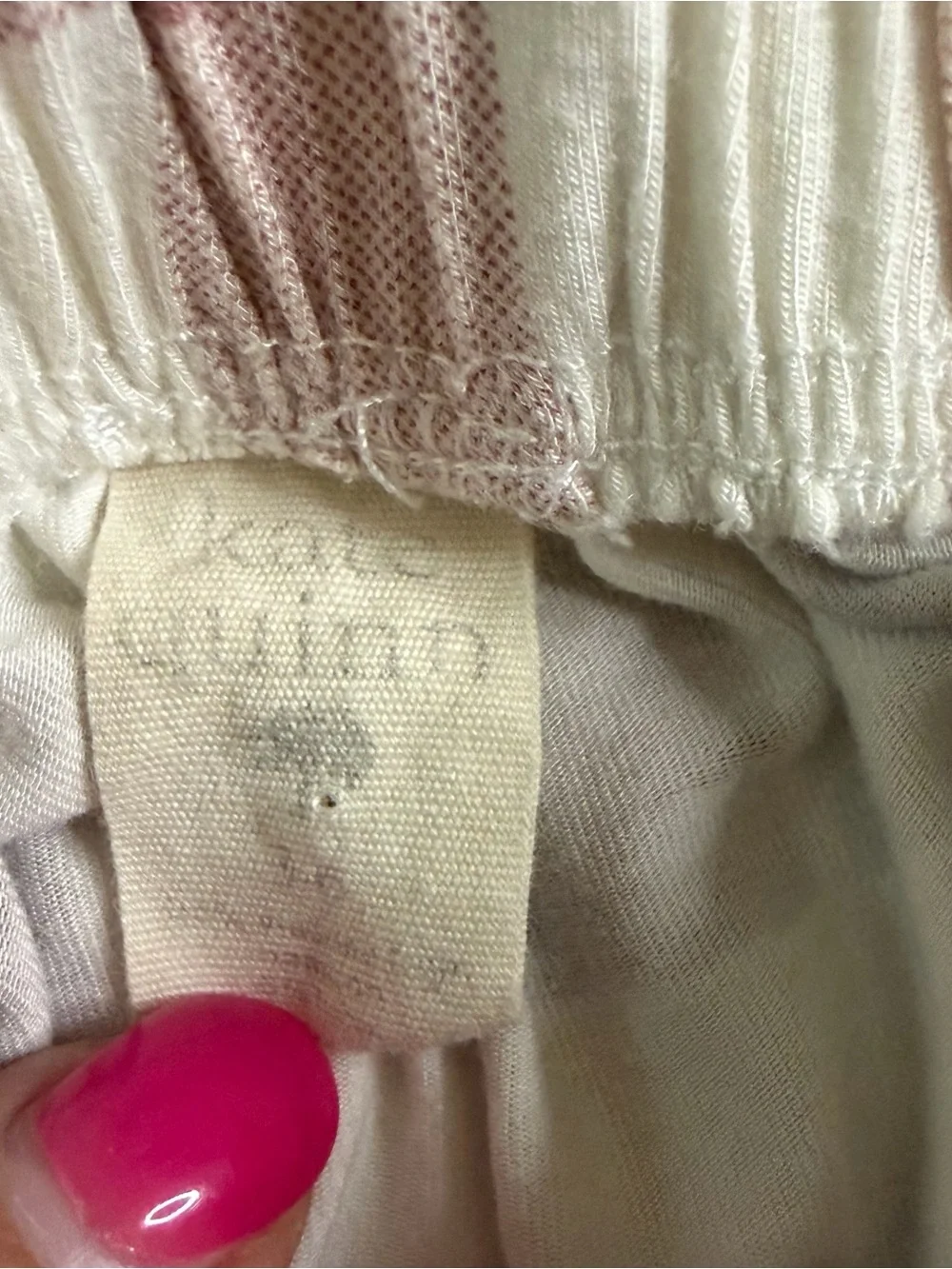 kate quinn Mauve and Cream Gingham Two-Piece Baby Set